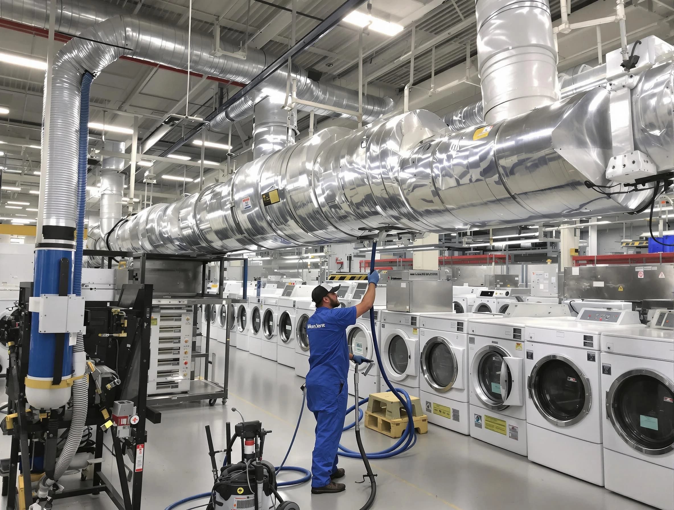 Gallatin Dryer Vent Cleaning team performing heavy-duty industrial dryer vent cleaning in Gallatin