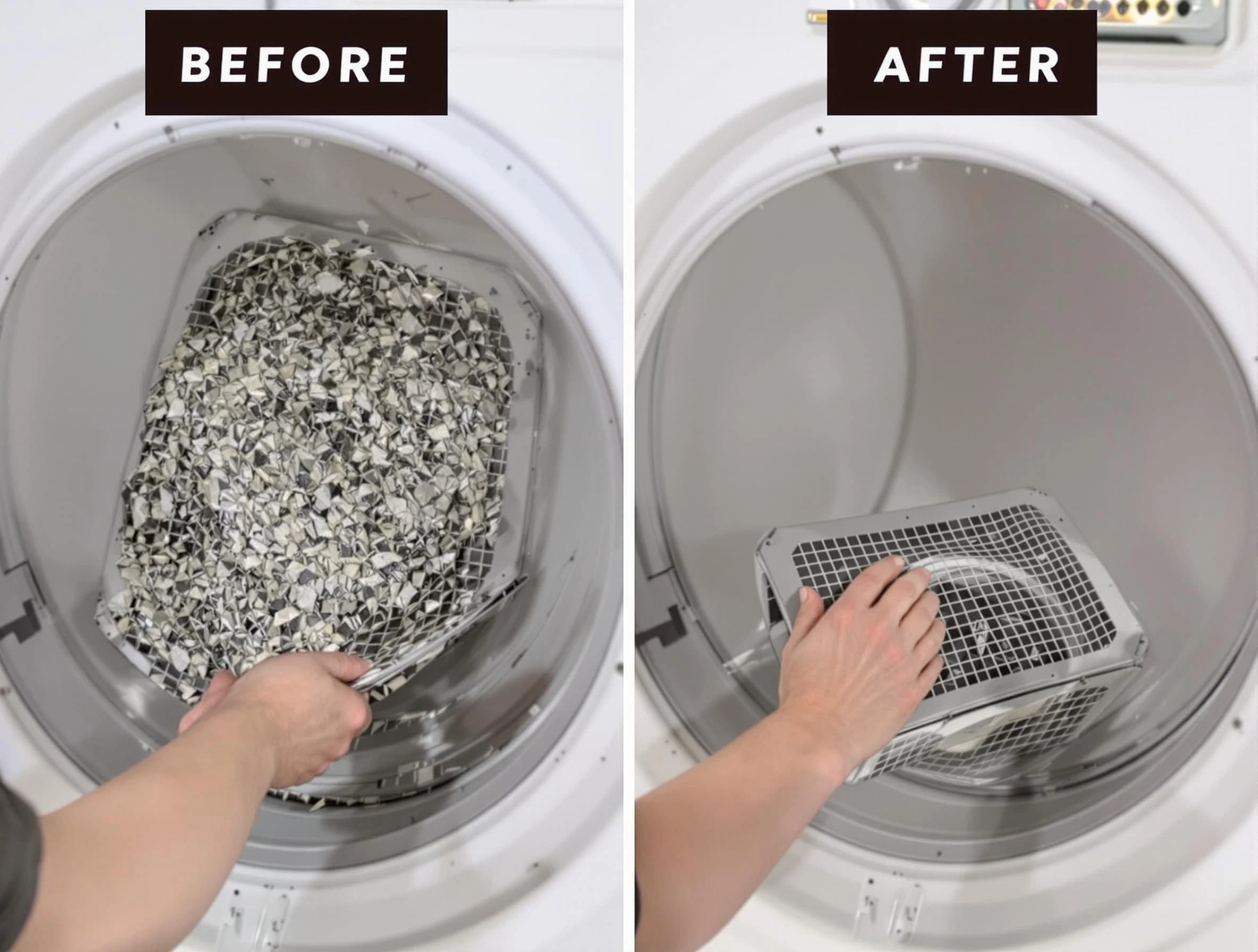 Professional lint trap cleaning by Gallatin Dryer Vent Cleaning in Gallatin