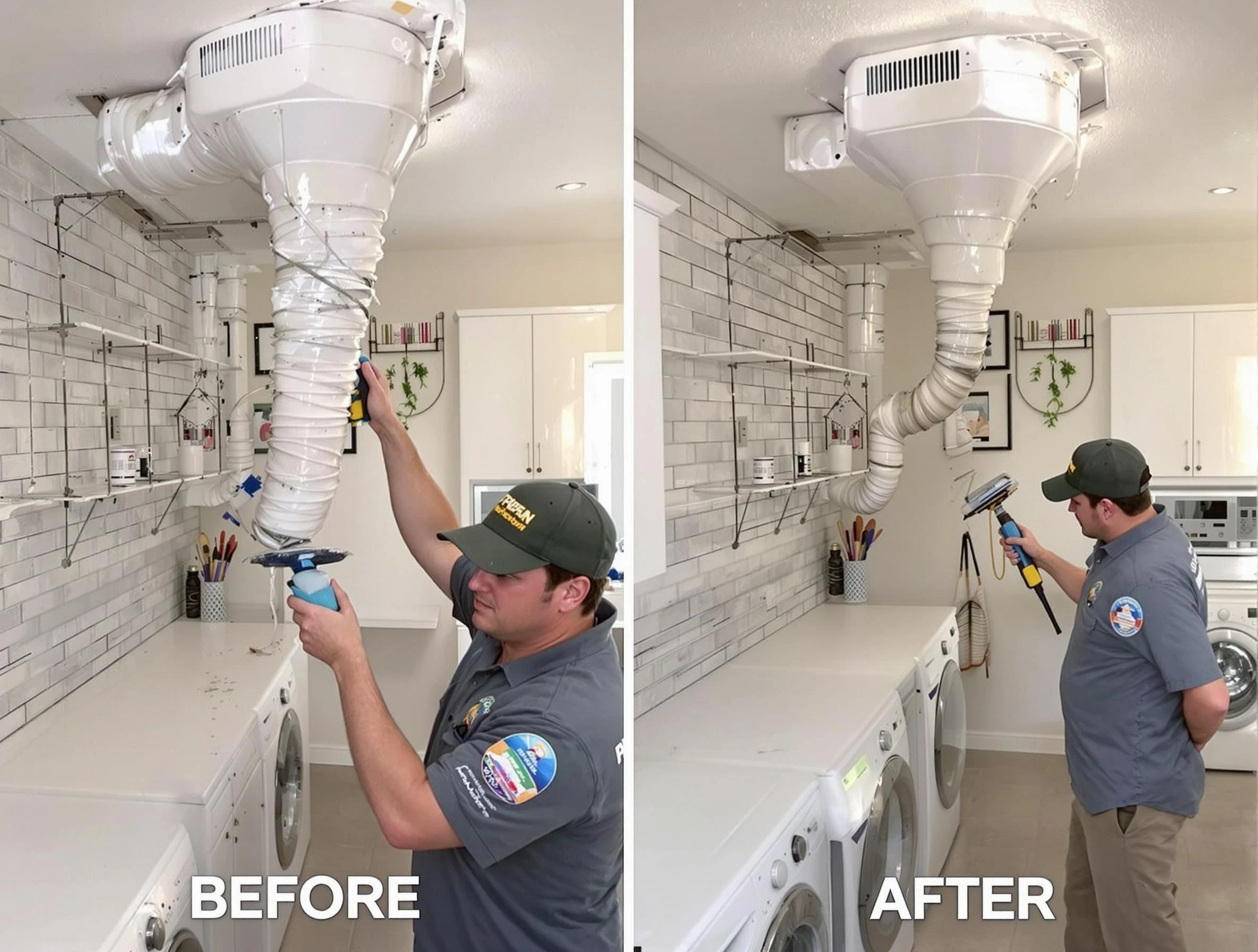 Professional dryer exhaust vent cleaning by Gallatin Dryer Vent Cleaning in Gallatin
