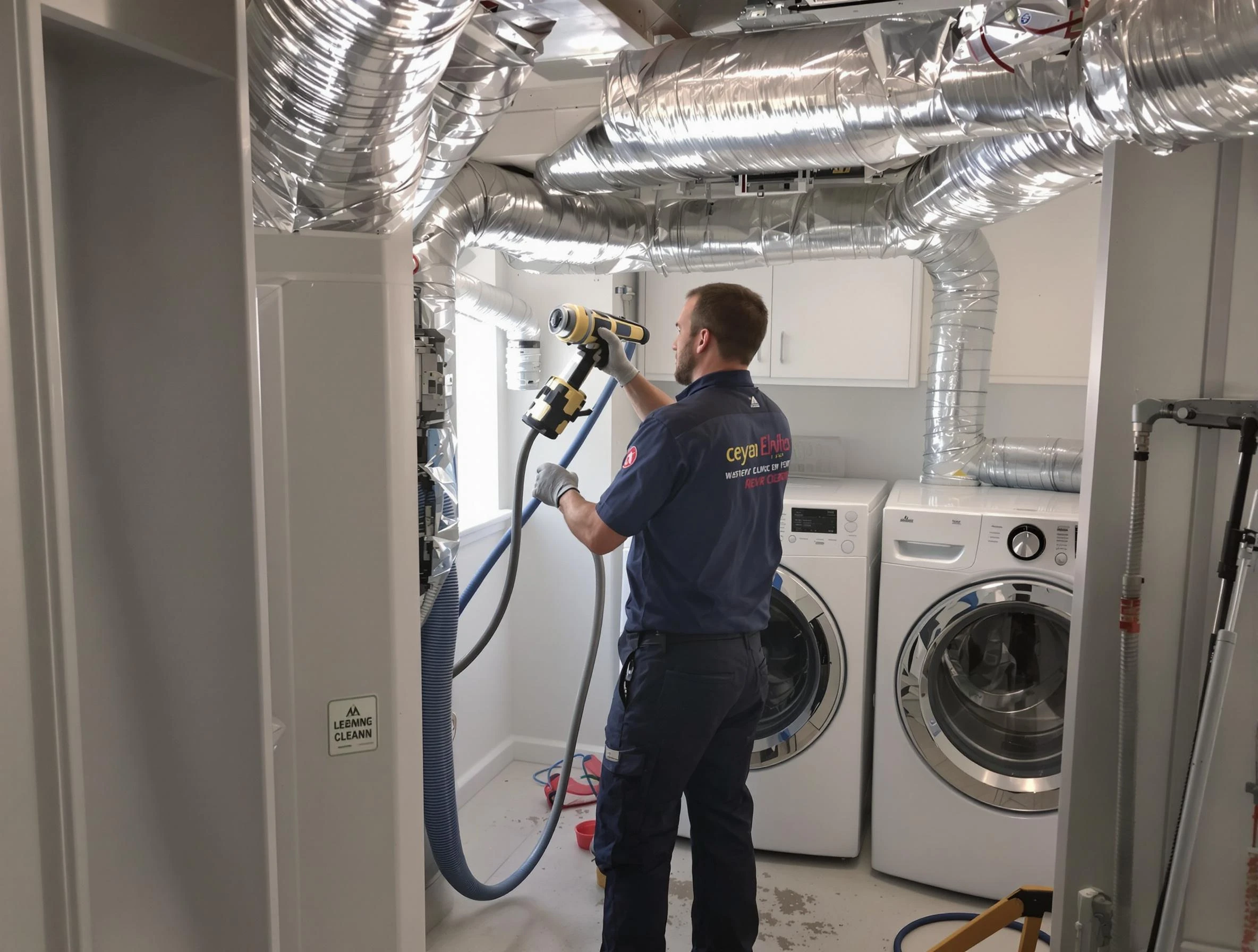 Gallatin Dryer Vent Cleaning specialist using advanced equipment for thorough duct cleaning in Gallatin